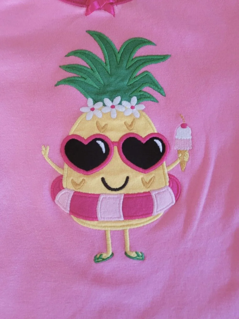 Gymboree Pink Pineapple 2-Piece Pajama Set 8
